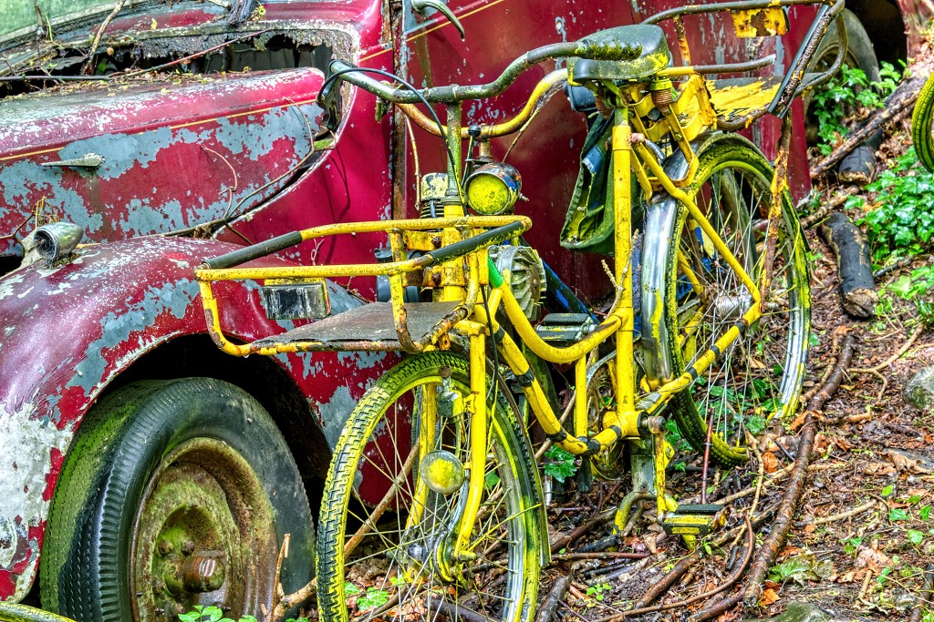 HDR Auto Skulpturen Park museum Neandertal oldtimer urbex decay abandoned derelict abandonne Michael Fröhlich froehlich Duitsland deutschland kunst art